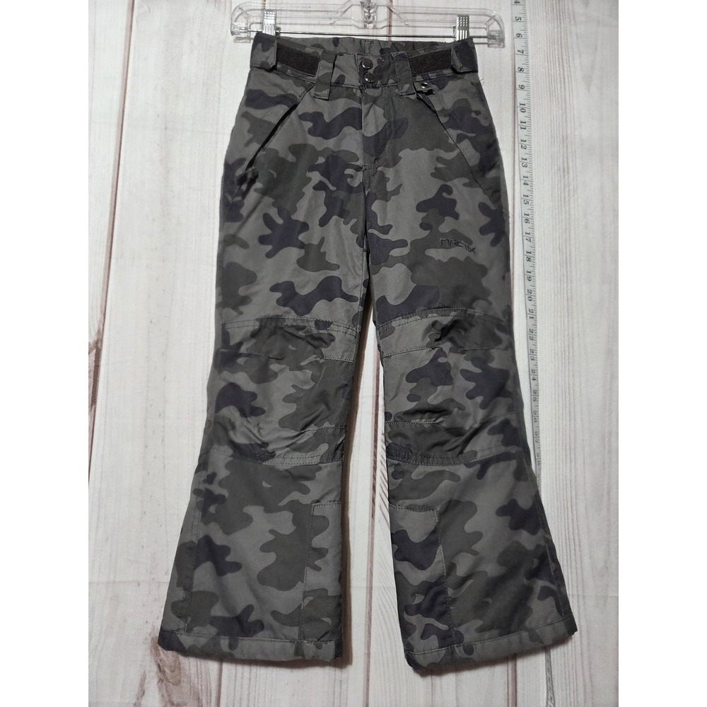 Arctix Snow Pants Youth Small Gray Camo Insulated Ski Snowboard 3K Waterproof‎